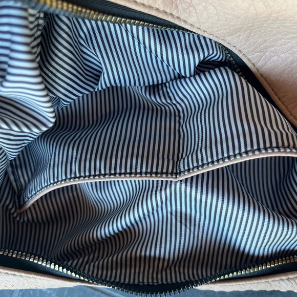 Vegan Nude Color Cross Body Bag , Half Moon - Picture 7 of 13